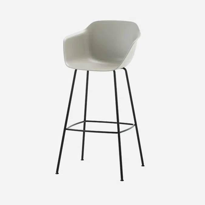 TAI0085 - High armchair with 4 leg frame (polypropylene seat shell)