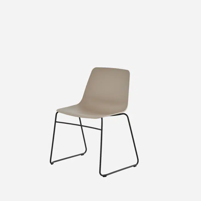 VXL0020 - Chair with sled frame (plastic mono-shell)