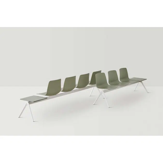 VXL0740 - 4 seater bench frame with legs (seats not included)