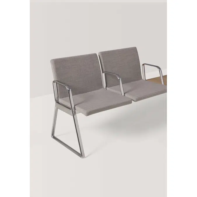 BIM objects - Free download! LIN0730 - 3 seater bench with fully ...