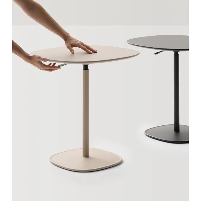 FLO0210 - Side table 40x40cm with adjustable height