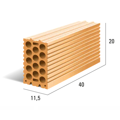 Image for Horizontally perforated brick SUPERBRICK