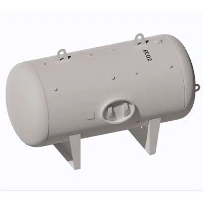bild för 505 gallon ASME horizontal storage tank