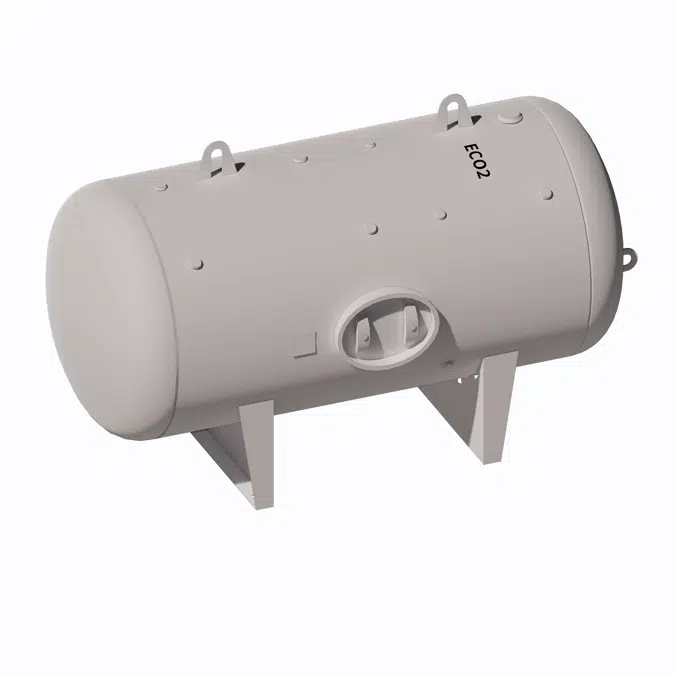 505 gallon ASME horizontal storage tank