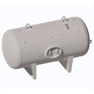 Imagem para 360 gallon ASME horizontal storage tank}
