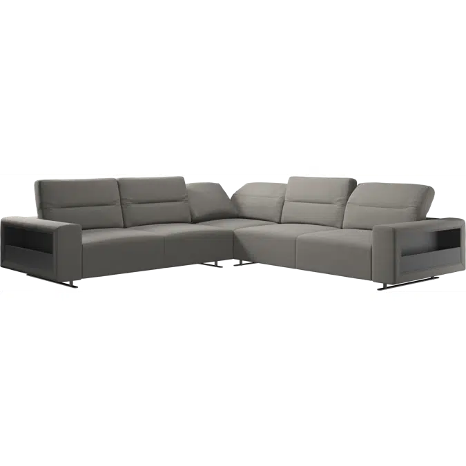 Hampton corner sofa with adjustable back and storage