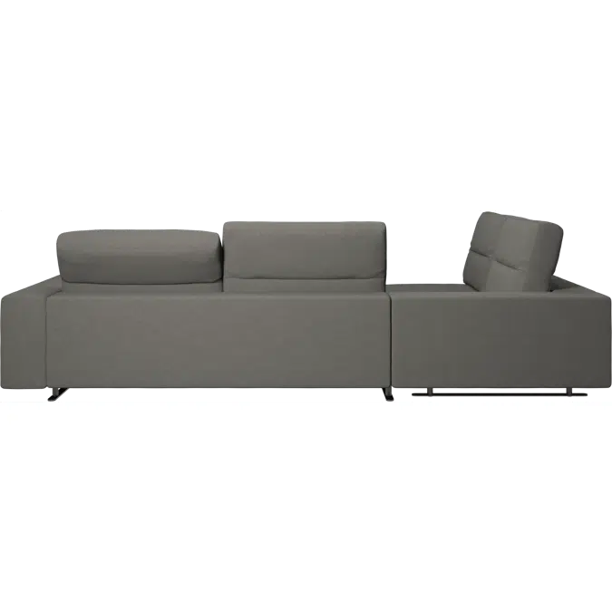 Hampton corner sofa with adjustable back and storage on right side