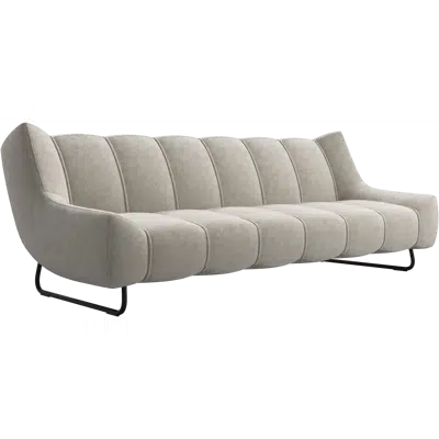 Nawabari 3-seater sofa higher leg 370-3101 için görüntü