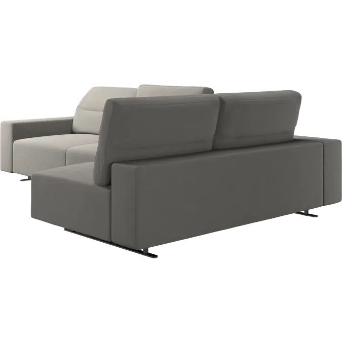 Hampton corner sofa with adjustable back and storage on left side