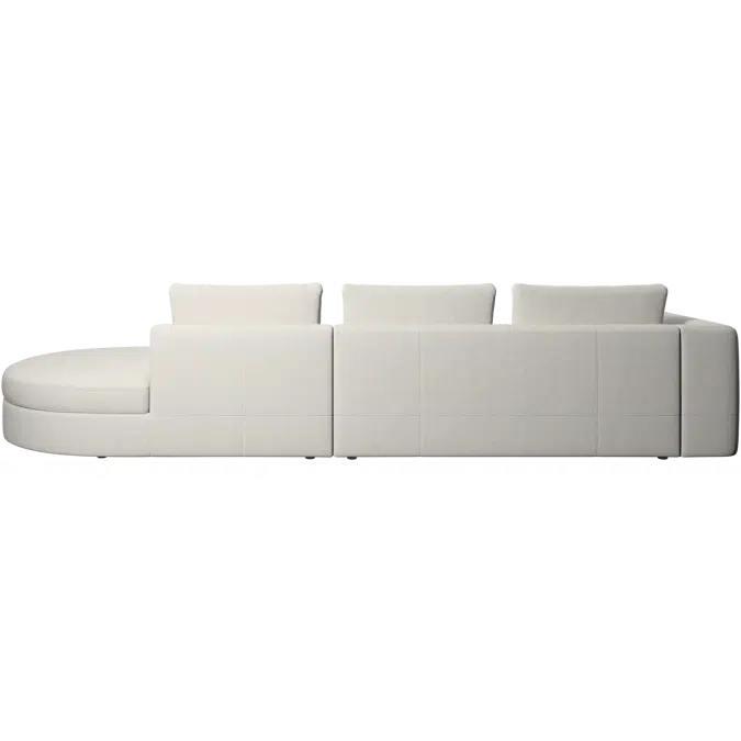 Bergamo sofa with round lounging unit,right - BG01