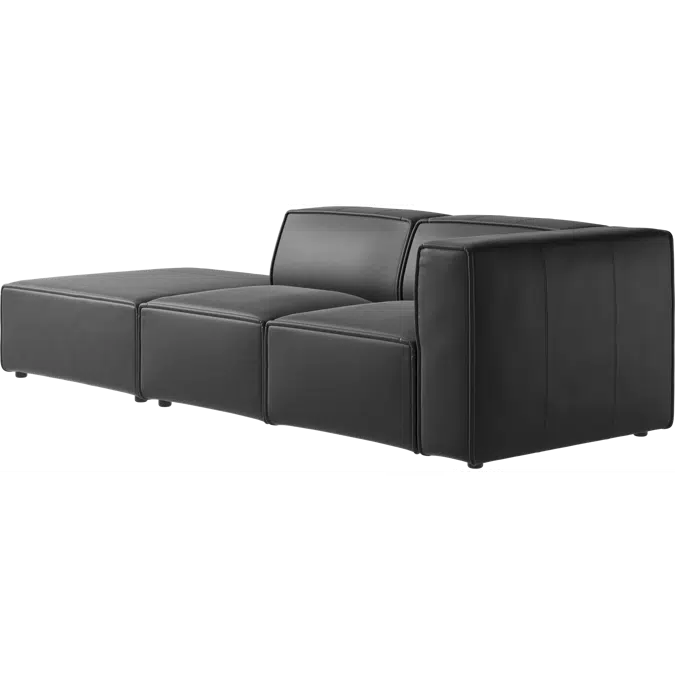 Carmo 2-seater sofa with pouffe, Left 416-AU00