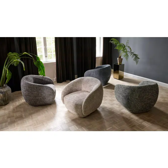 Bolzano armchair with swivel function - 1101