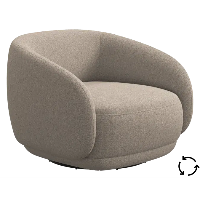 Bolzano armchair with swivel function - 1101