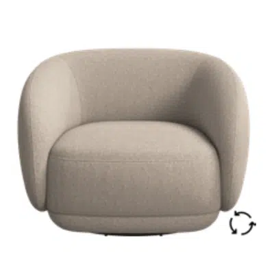 Image for Bolzano armchair with swivel function - 1101