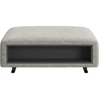 Image for Hampton footstool with storage left and right sides