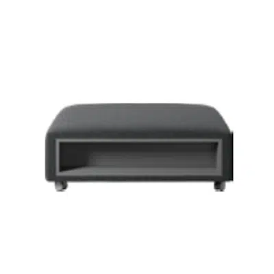 Image for Hampton footstool with storage left and right sides