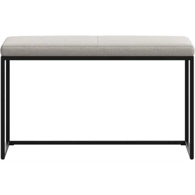 Image pour London small bench with cushion - B007