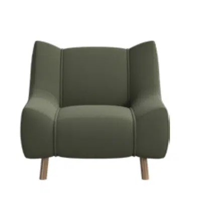Image for Nawabari lounge chair higher leg 370-1101