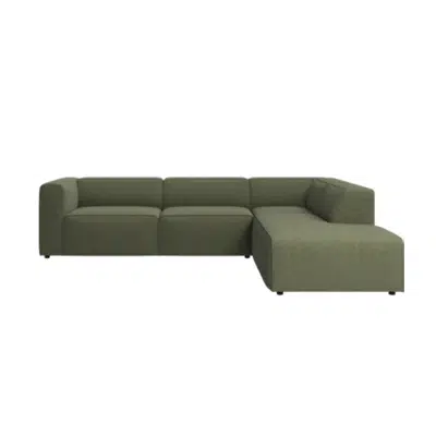 Image for Carmo corner 3-seater sofa with open-end, Right 416-CM00
