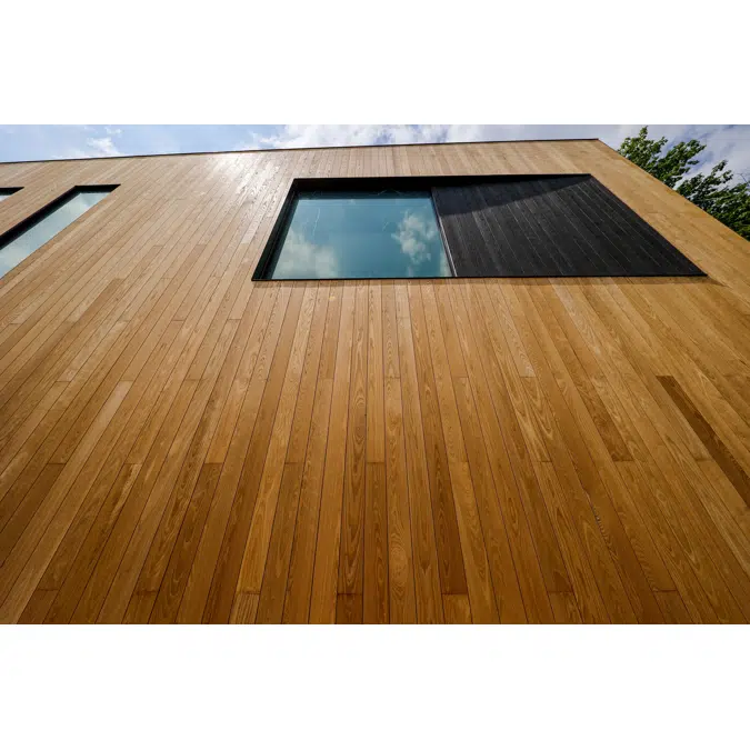 Thermally Modified Wood Cladding - Natrl - Ash No Finish