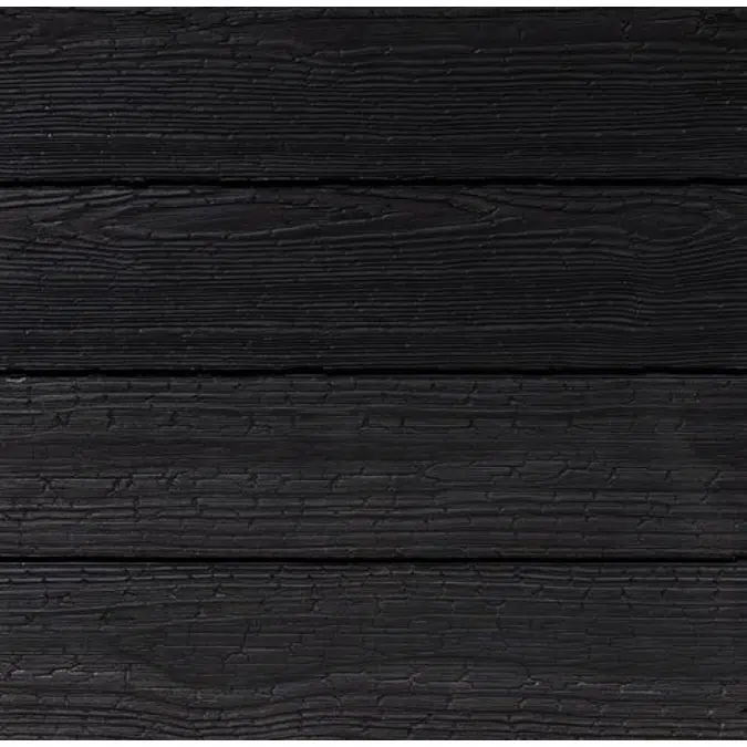 Thermally Modified Wood Cladding - Brnsh - Burned Pine - Black Oil Finish