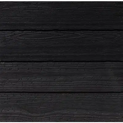 Image for Thermally Modified Wood Cladding - Brnsh - Burned Pine - Black Oil Finish