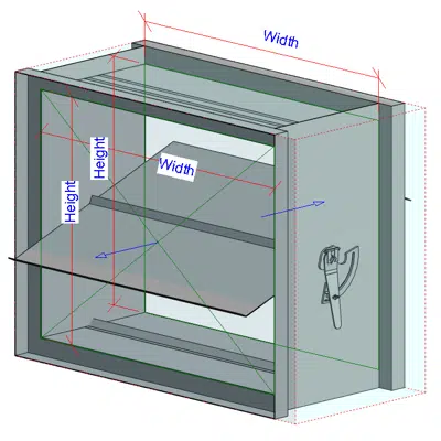 kép a termékről - L-D25 Square-Rectangular Manual Damper