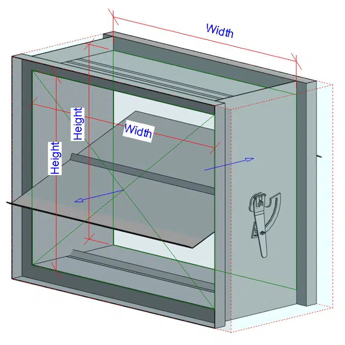 L-D25 Square-Rectangular Manual Damper