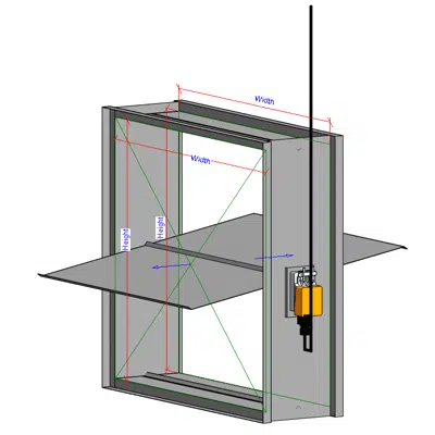 Image pour L-D25 Square-Rectangular Motorized Damper