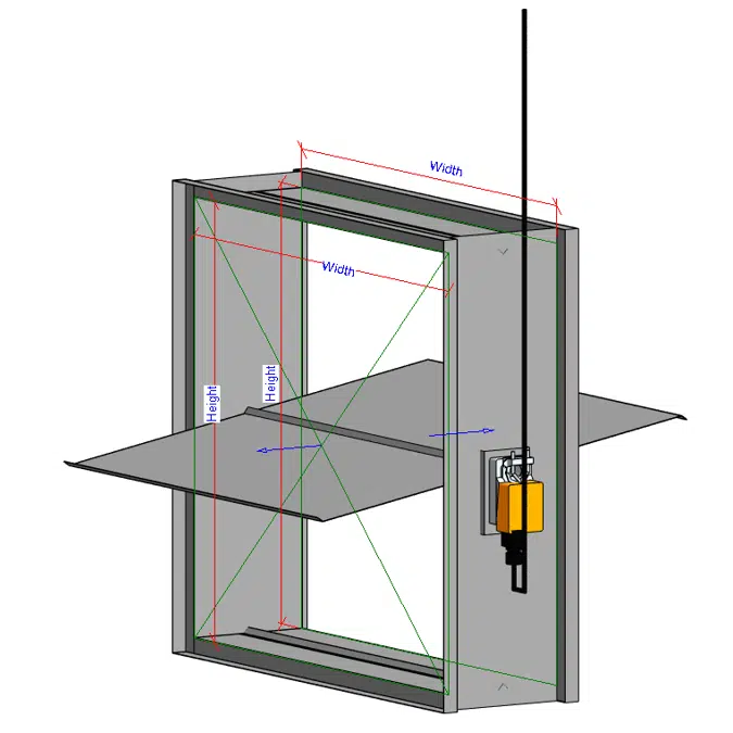 L-D25 Square-Rectangular Motorized Damper