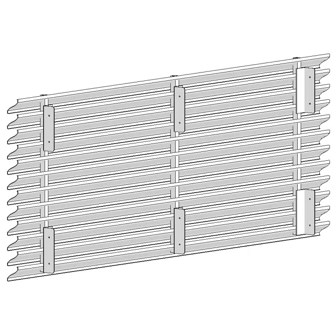 Screen y Rejilla Modular L-RA-LP-T2 sin marco 