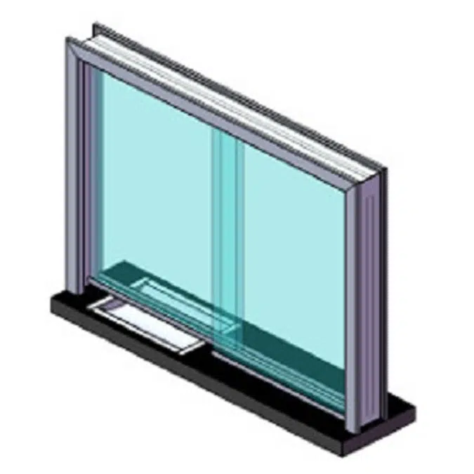 ARMORTEX® Aluminum Transaction Sliding Window