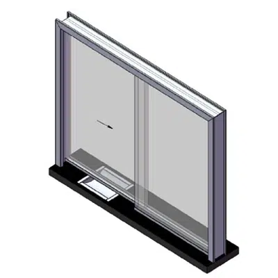 Obrázek pro ARMORTEX® Sliding Hollow Metal Transaction Window System