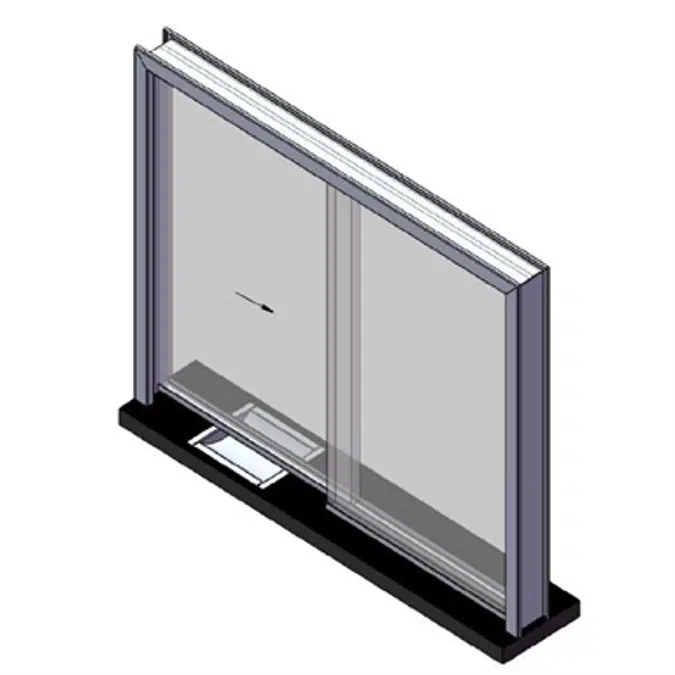 ARMORTEX® Sliding Hollow Metal Transaction Window System