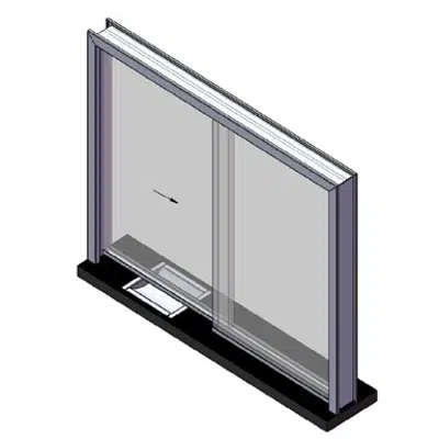 Image for ARMORTEX® Sliding Hollow Metal Transaction Window System