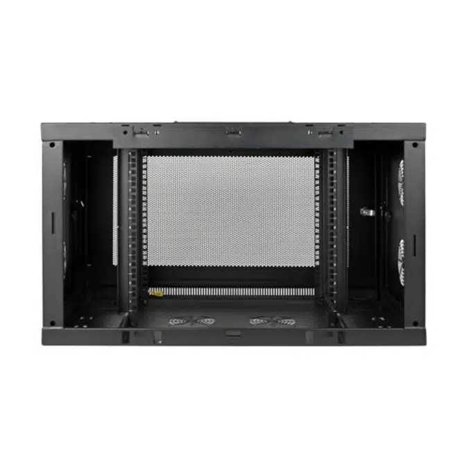 SmartRack 9U Low-Profile Switch-Depth-Plus Wall-Mount Rack Enclosure Cabinet with cable management, Wide