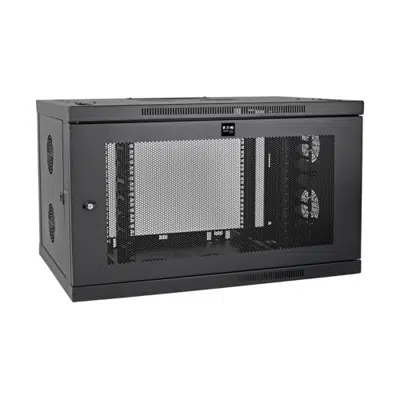 Image for SmartRack 9U Low-Profile Switch-Depth-Plus Wall-Mount Rack Enclosure Cabinet with cable management, Wide
