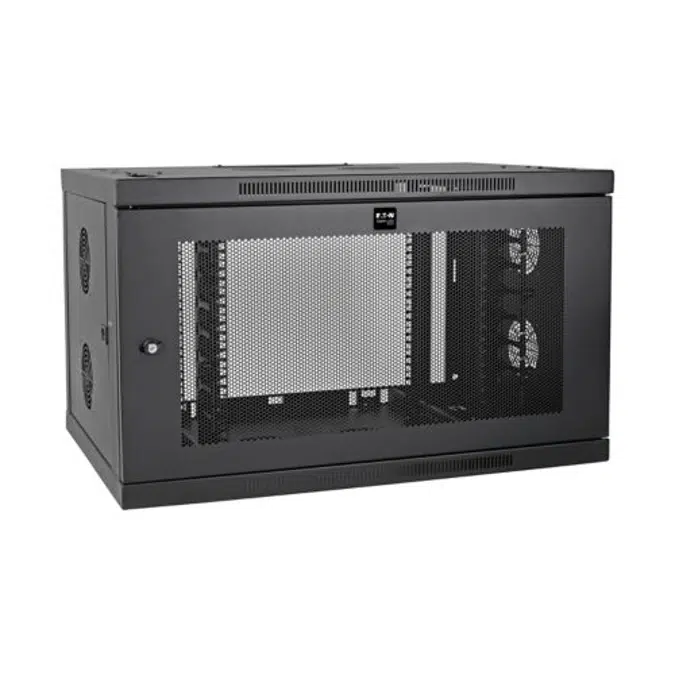 SmartRack 9U Low-Profile Switch-Depth-Plus Wall-Mount Rack Enclosure Cabinet with cable management, Wide