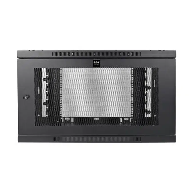 SmartRack 9U Low-Profile Switch-Depth-Plus Wall-Mount Rack Enclosure Cabinet with cable management, Wide