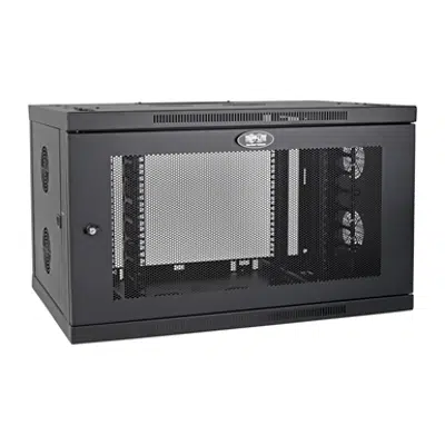 Image for SmartRack 9U Low-Profile Switch-Depth-Plus Wall-Mount Rack Enclosure Cabinet with cable management, Wide