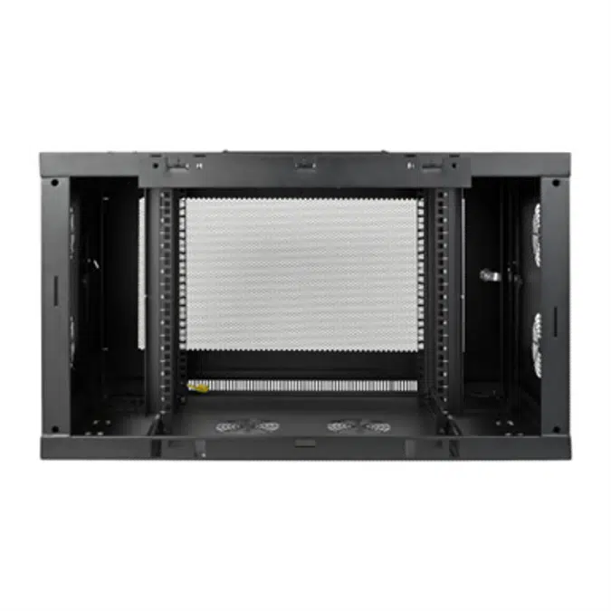 SmartRack 9U Low-Profile Switch-Depth-Plus Wall-Mount Rack Enclosure Cabinet with cable management, Wide