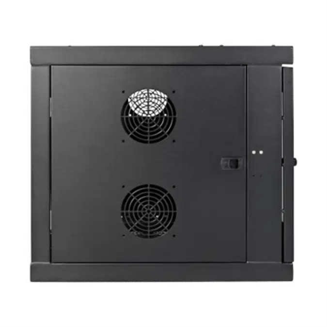 SmartRack 9U Low-Profile Switch-Depth-Plus Wall-Mount Rack Enclosure Cabinet with cable management, Wide