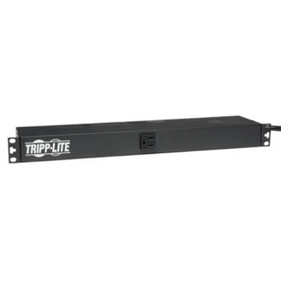 รูปภาพสำหรับ 1.8kW Single-Phase 120V Basic PDU, 13 NEMA 5-15R Outlets, NEMA 5-15P Input, 15 ft. Cord, 1U Rack-Mount