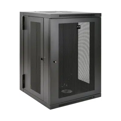 Image for SmartRack 18U UPS-Depth Wall-Mount Half-Height Rack Enclosure, Hinged Back