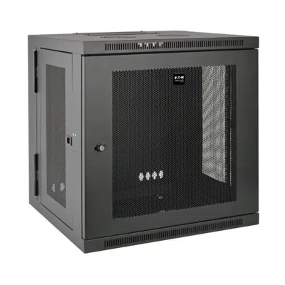 Image for SmartRack 10U Low Profile Switch Depth Wall Mount Rack Enclosure Cabinet, Hinged Back