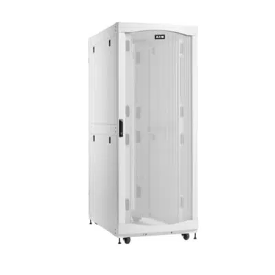 Image for Eaton SmartRack 45U Standard-Depth Extra-Width Heavy-Duty Rack Enclosure Cabinet for AI Servers, White