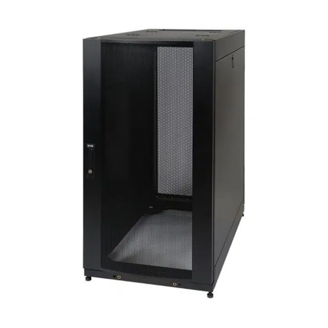25U SmartRack Standard Depth Server Rack Enclosure Cabinet with doors and side panels