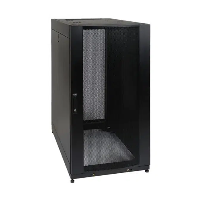 25U SmartRack Standard Depth Server Rack Enclosure Cabinet with doors and side panels