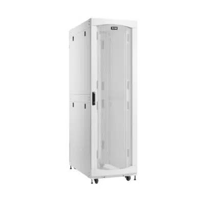 Image for Eaton SmartRack 48U Standard-Depth Standard-Width Heavy-Duty Rack Enclosure Cabinet for AI Servers, White