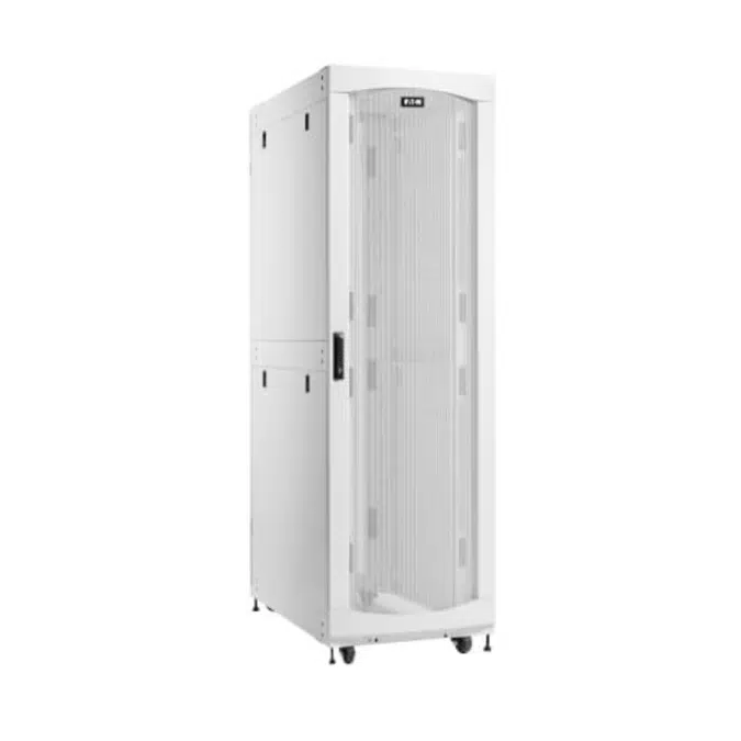 Eaton SmartRack 48U Standard-Depth Standard-Width Heavy-Duty Rack Enclosure Cabinet for AI Servers, White